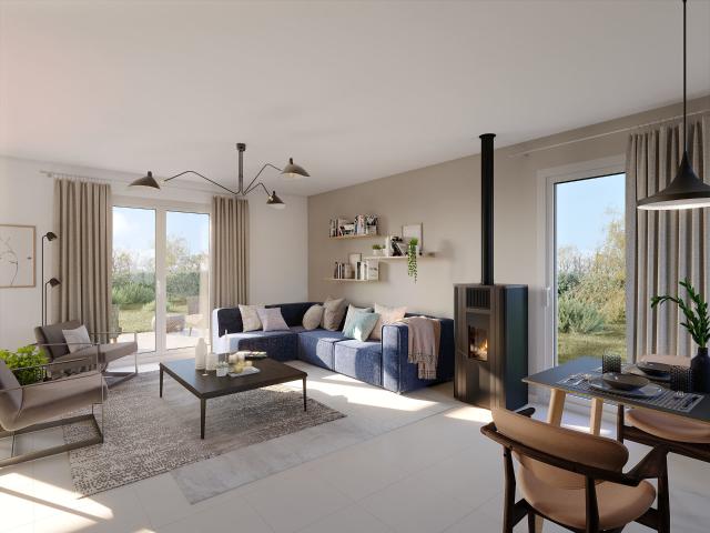 AU COEUR DE LA NATURE MAGNIFIQUE 3 PIECES DE 70M² EN REZ DE JARDIN AVEC 140M² D'EXTERIEUR 3 pièces, 70 m²