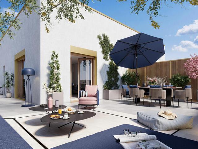 Au pied du TRAMWAY: Maison sur le toit avec Immense Terrasse de 60 m2 plein ciel ! 5 pièces, 110 m²