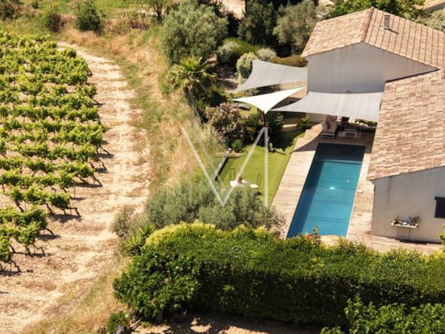 AU PLAN DE LA TOUR FACE AUX VIGNES / TRES BELLE VILLA AVEC