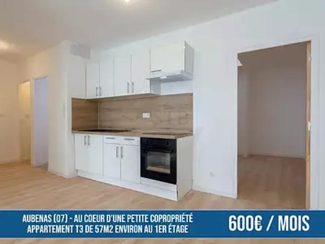 Aubenas 07200 Location appartement 3 pièces t3