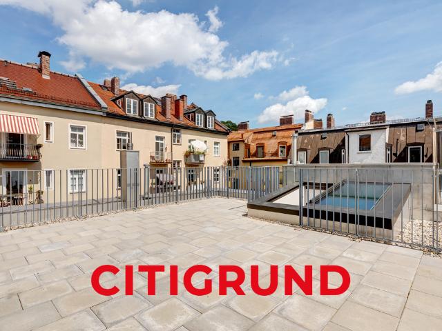 Au/Beste Raritätenlage Großzügige 5 Zimmer Wohnung mit grandiosem Dachgarten