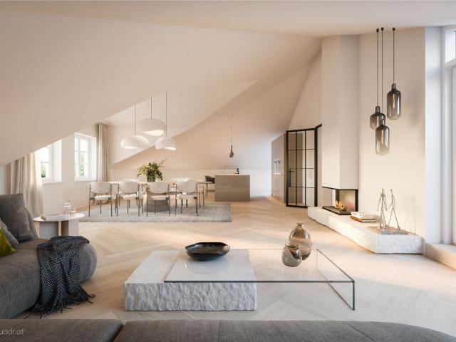 Auf höchstem Niveau moderne Dachgeschosswohnung in historischem Ambiente