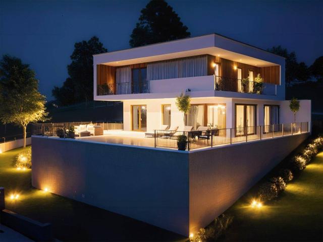 Aufgepasst: Traumhafte Architektenvilla mit Weitblick und Pool! NEUBAU