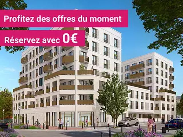 Aulnay sous Bois 93600 Programme neuf appartement neuf à vendre t3 PTZ+ HQE TVA 5,5% NF