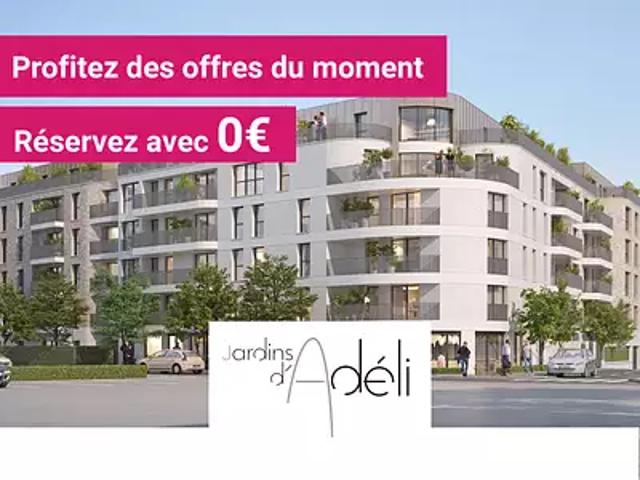 Aulnay sous Bois 93600 Programme neuf appartement neuf à vendre t4 PTZ+ HQE TVA 5,5% NF