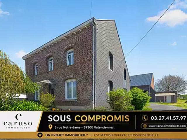 Aulnoy lez Valenciennes 59300 Achat / Vente maison 5 pièces t5 terrasse cave