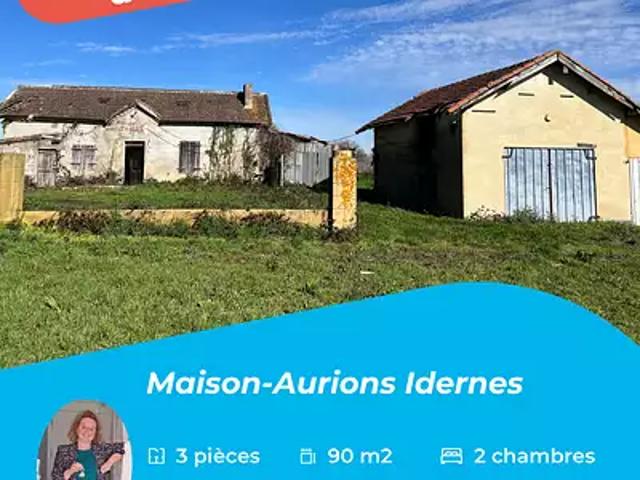Aurions Idernes 64350 Achat / Vente maison 3 pièces t3