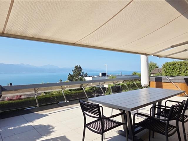 Aussergewöhnliche Wohnung mit Panoramablick auf den See