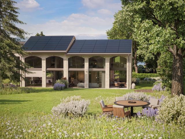 Außergewöhnliche zeitgenössische Villa mit großem Garten im Herzen von Anières