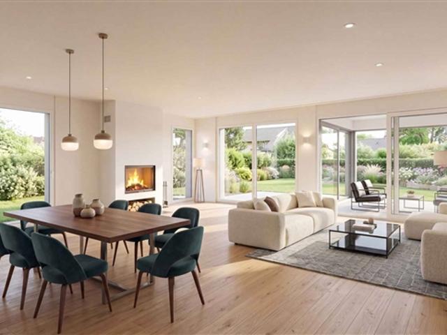 Außergewöhnliche neue, zeitgenössische Villa mit zwei eigenständigen Wohnungen