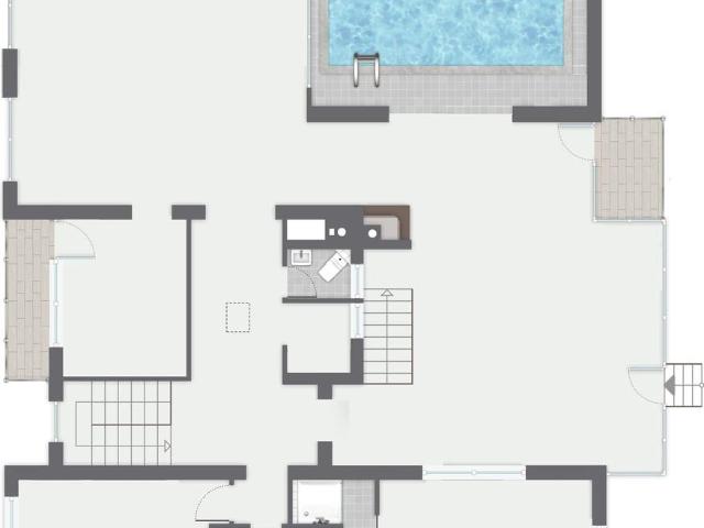 Außergewöhnlicher Designer Bungalow mit Indoor Pool, Heimkino & Smart Home in ruhiger Naturlage