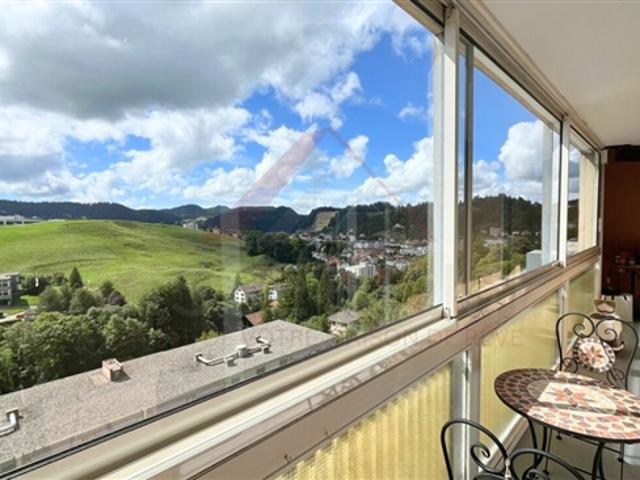 Außergewöhnlicher Panoramablick – Prächtige 3,5 Zimmer Wohnung mit bewohnbarer Loggia