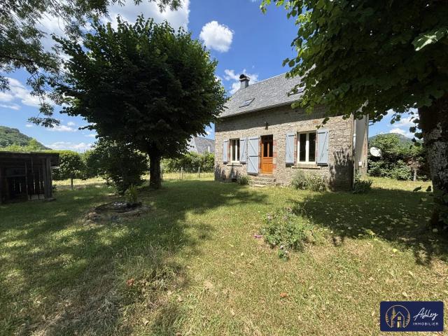 Authentique maison auvergnate en pierre avec terrain
