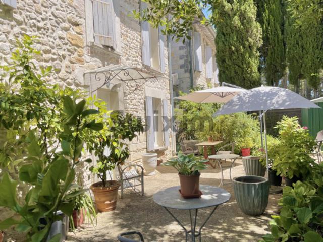 Authentique maison en pierre avec jardin commerces à pieds