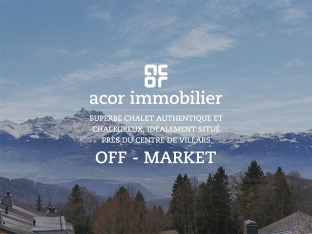 Authentisches und raffiniertes Chalet, ideal gelegen im Zentrum von Villars