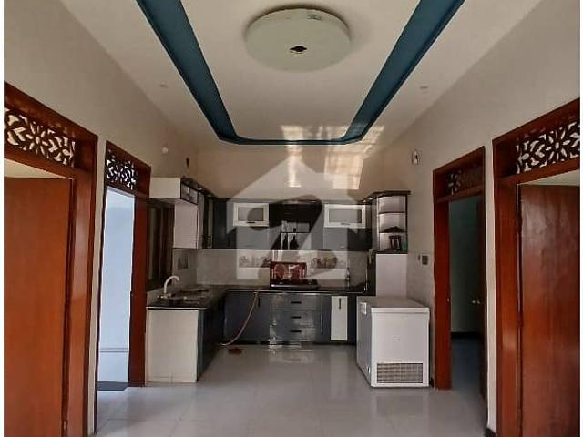 Available Lease 120 Square Yards, West Open 3 Side Corner 45 Feet Road G+2 With Roof Room And Attach Washroom House In Punjabi Saudagar PS City Phase 1