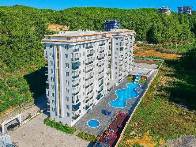 Avsallar Forest Parkta Manzaralı Eşyalı 1+1 Satılık Daire