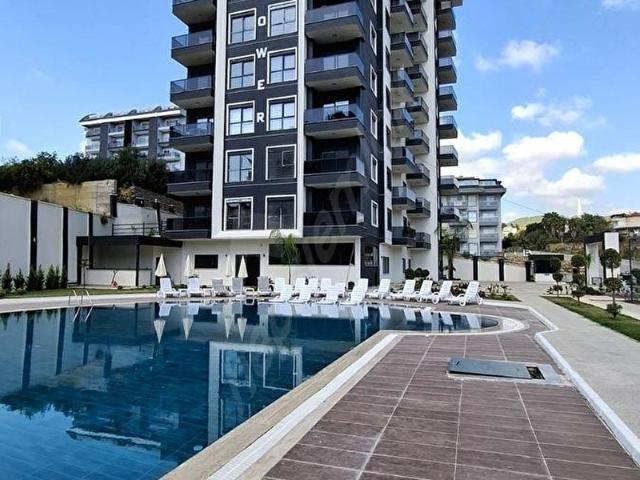 AVSALLAR SKY TOWER SİTESİNDE SATILIK LÜKS DAİRE 7.KAT 1+1 50M2 İSKANLI
