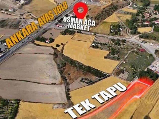 AYAŞ BAŞBEREKET'TE GELİŞİME AÇIK YATIRIMA UYGUN TARLA FIRSATI