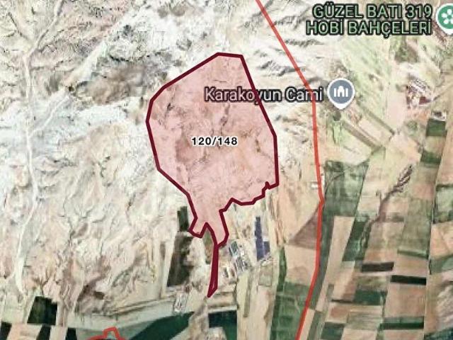 Ayaş Sinanlı Cuma'da 7000 m2 Satılık Tarla