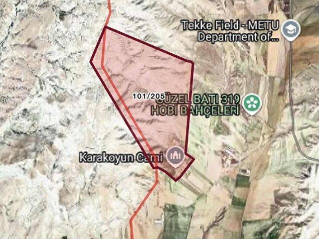 Ayaş Tekke 'de 5000 m2 Satılık Tarla