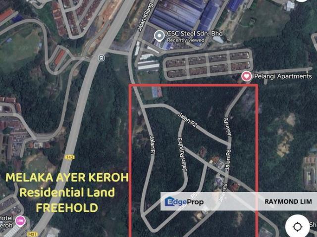 Ayer Keroh FREEHOLD Residential Land 20,000sqft in Town