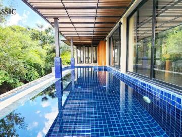 บ้านเดี่ยวชั้นเดียว 3 ห้องนอน 3 ห้องน้ำ + สระว่ายน้ำ พร้อมที่ดิน 2 แปลง ในหมู่บ้านเมลานี