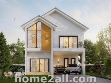 บ้านสร้างใหม่ โมเดิร์นนอร์ดิก ตกแต่งสไตล์ญี่ปุ่น บ้านแหวน หางดง