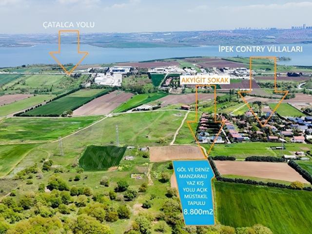 B.ÇEKEMECE TEPECİK MAH'DE DENİZ MANZARALI 8.800m2 %5 İMAR