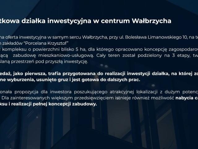 B. Limanowskiego 14 289 m², Wałbrzych