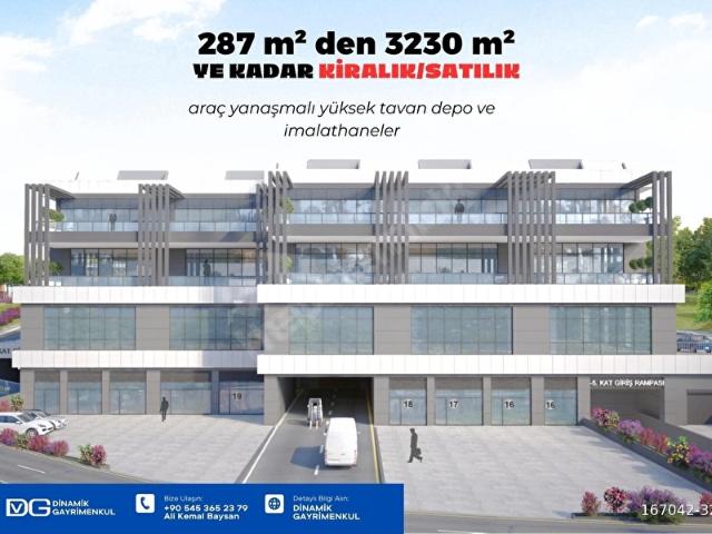 BAŞAKŞEHİR İKİTELLİ DE PRESTİJLİ BİNADA DEPO İŞ YERİ