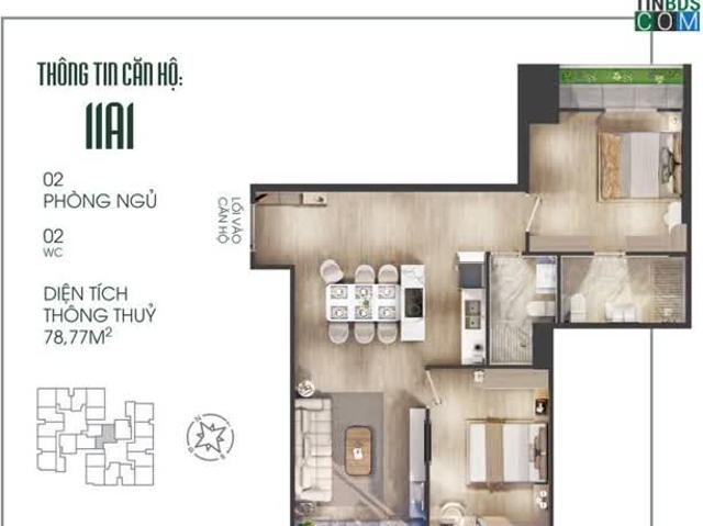 Bán căn giá tốt nhất The Fibonan, chỉ từ 700tr sở hữu ngay căn 2PN 56m2