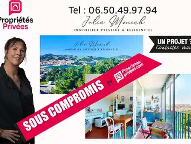 Banyuls sur Mer 66650 Achat / Vente appartement 2 pièces t2