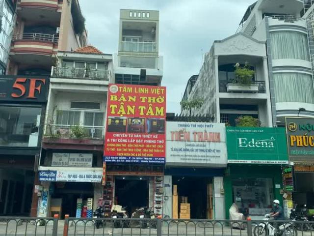 Bán căn mặt tiền Kinh Doanh 222 Bạch Đằng, F24 Q B. Thạnh DTXD 80m2 TK 5 Tầng, H. Nam Giá TL