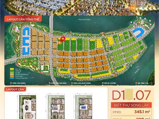 BÁN CĂN BIỆT THỰ SONG LẬP TẠI CHARMORA CITY NHA TRANG
