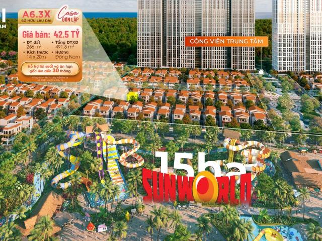 BÁN CĂN CASA ĐƠN LẬP TẠI BLANCA CITY VIEW CÔNG VIÊN SUN WORLD GIÁ BÁN 42.5 TỶ