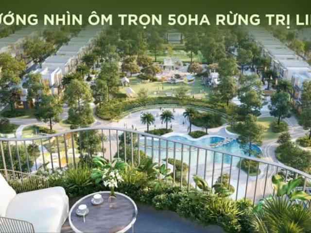 Bán căn hộ 3PN Eco Retreat Long An, view BT Đảo, có vườn mây, chỉ 4.6 tỷ, TT 25% nhận nhà