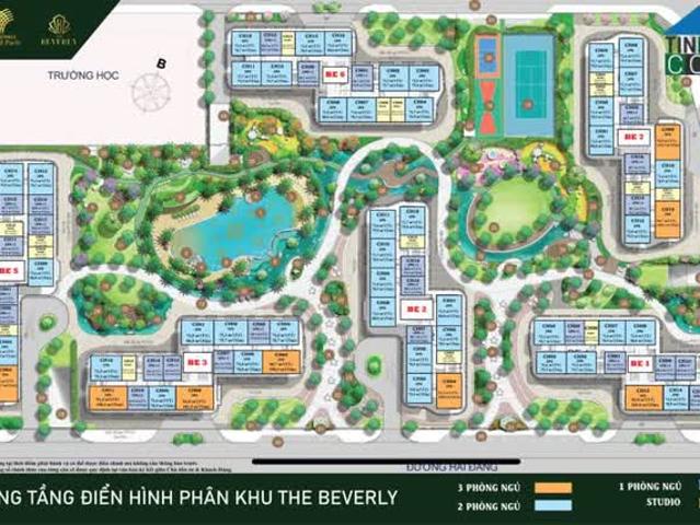 Bán Căn hộ cao cấp PK Beverly trực diện Công viên 36ha và Vinwonder đẹp nhất toàn khu