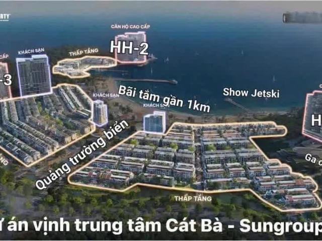 Bán căn hộ chung cư cao cấp view biển ngay trung tâm du lịch Sun Cát Bà
