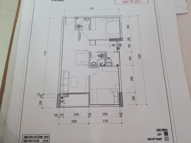 Bán căn hộ Góc 70m2 view đẹp tại chung cư HQC Plaza. Giá chỉ 1,2 tỷ bao thuế phí