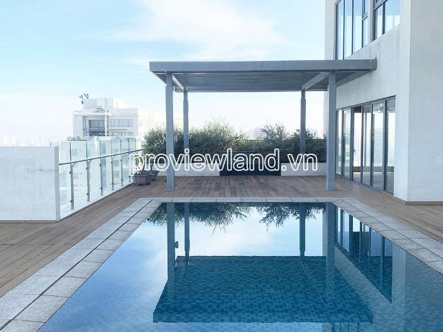 Bán căn hộ Sky Villa Đảo Kim Cương 2 tầng view sông với 4 phòng ngủ