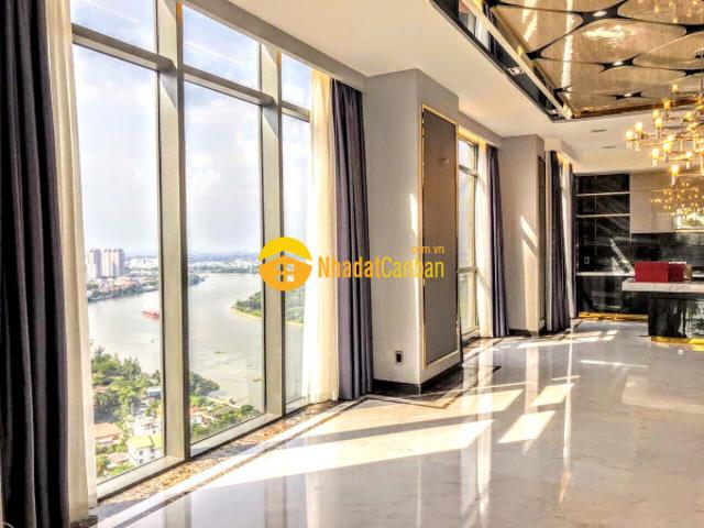 Bán căn hộ penthouse the nassim, 2 tầng áp mái, 4pn, nội thất đầy đủ, view sông