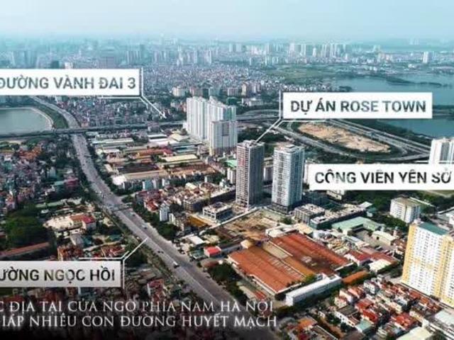 Bán căn 2N 71m2 tại tòa DV01 tòa đẹp nhất RoseTown – 79 Ngọc Hồi. Giá 2,6x tỷ x cơ nhỡ