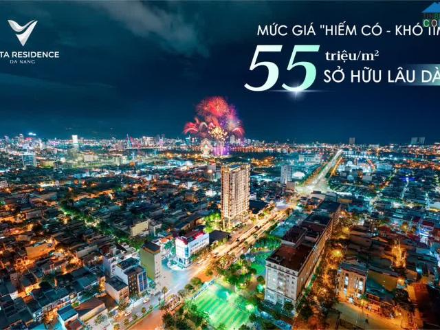 Bán căn 3P 3VS DT 112m2 giá CĐT dự án CC cao cấp The Vista Residence. View pháo hoa, view sông Hàn