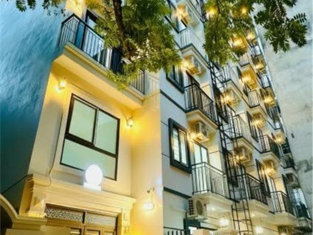 Bán apartment nguyễn khang cầu giấy lô góc dt 200 triệu/tháng 180m² 7 tầng mt 10m 55 tỷ