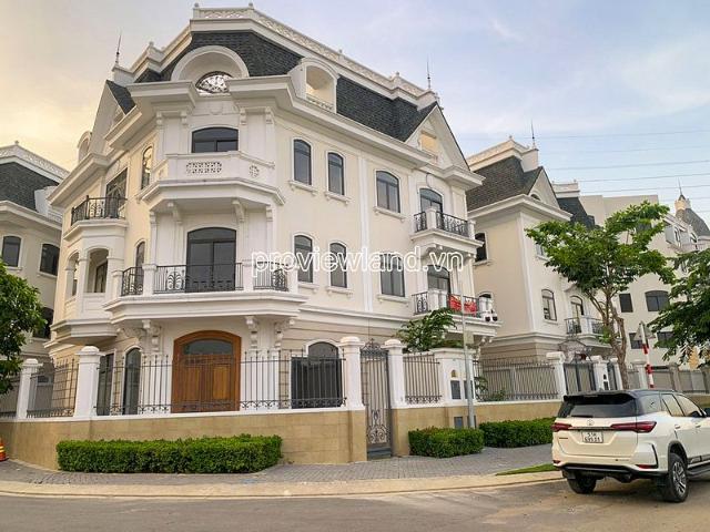 Bán biệt thự Victoria Village Thạnh Mỹ Lợi, căn góc 2 mặt tiền, 203m2 đất, 3 tầng + áp mái