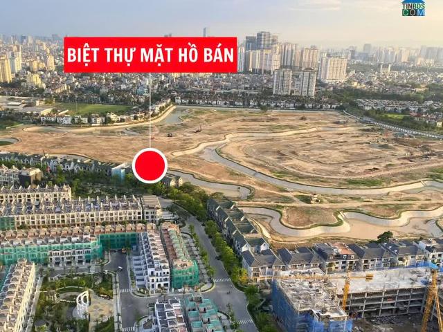 Bán biệt thự mặt hồ K7 Ciputra – nhà còn thô. Mặt tiền 12m. Giá 167 tỷ