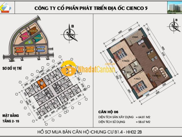 Bán gấp căn hộ view hồ giá tốt nhất khu chung cư thanh hà