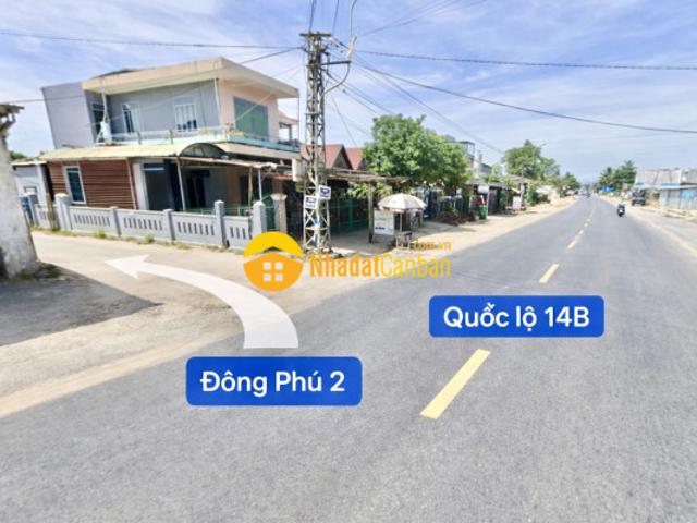 Bán lô đất 143m2, ngang 6m, nằm sát đông phú 2, ra thẳng quốc lộ 14b 500m, chỉ 9xxtr
