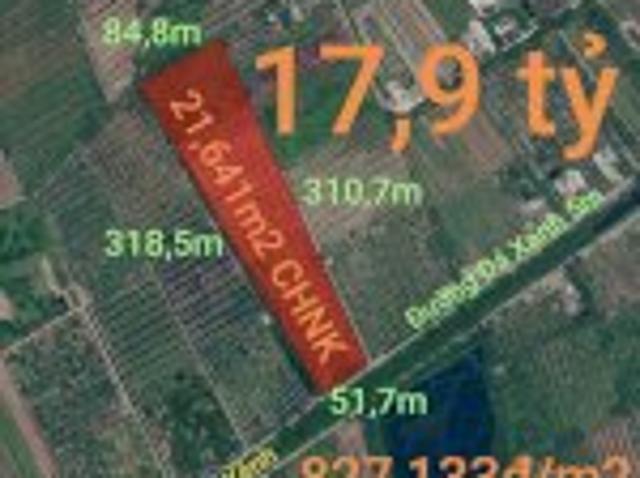Bán Lô Đất Chnk Không Dính Quy Hoạch Cho Chuyển Thổ Giá 17,9 Tỷ